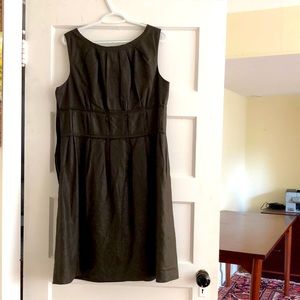 Magaschoni Collection, lined brown linen, size 12